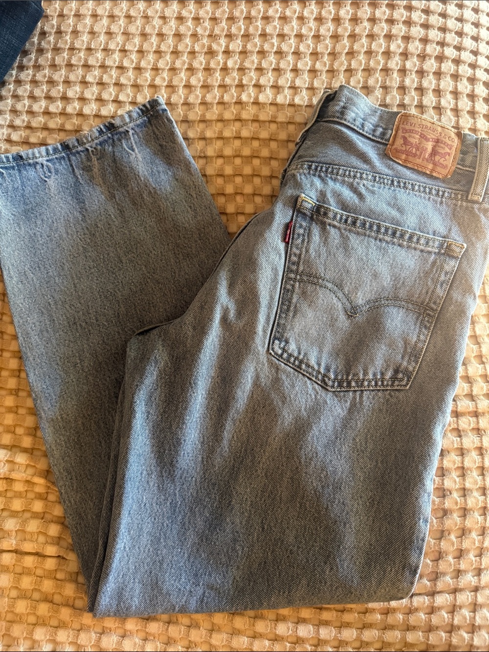 Levi's Women's Boyfriend Jeans in Light Blue Denim